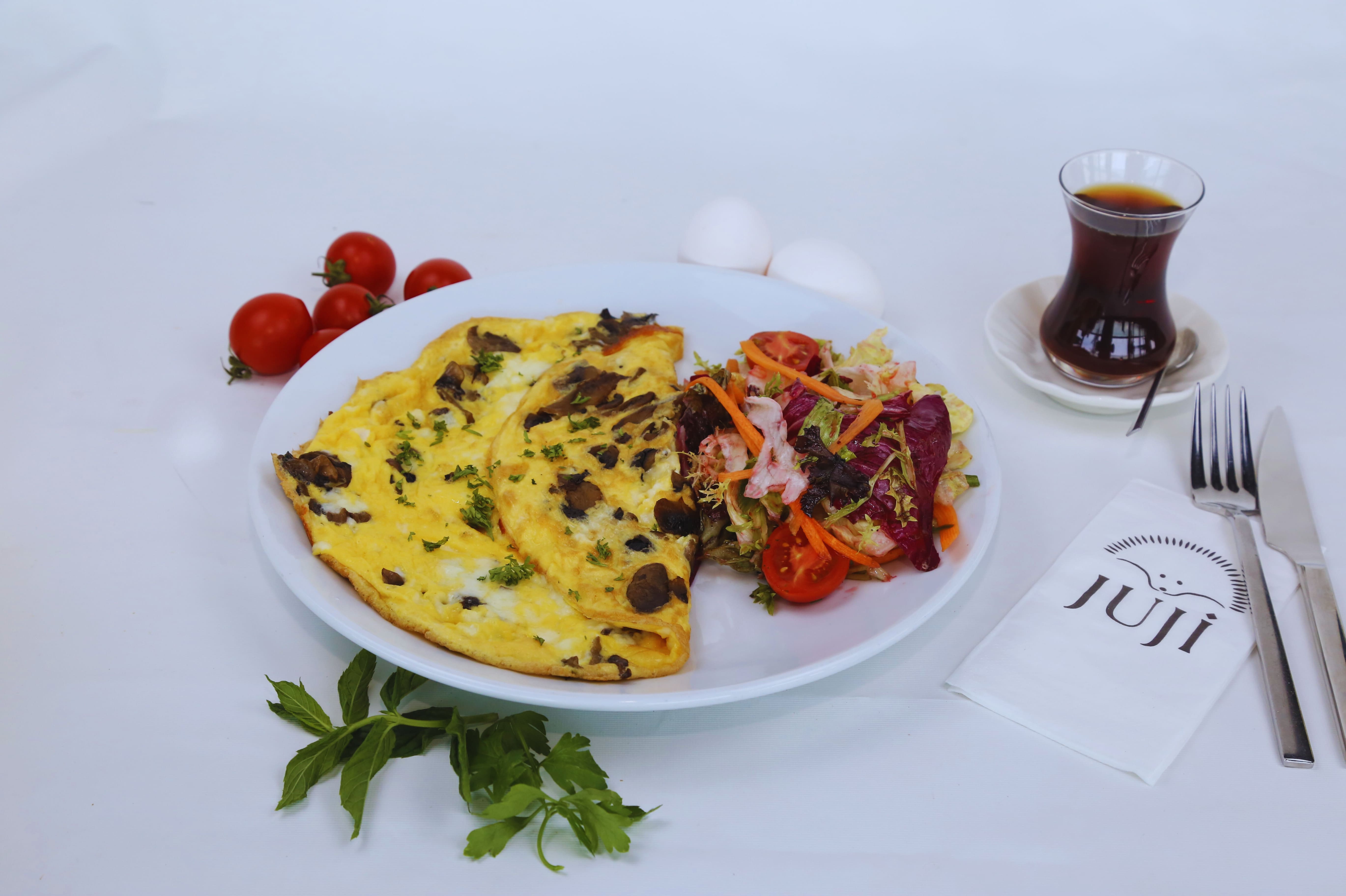 Mantar Kaşarlı Omlet